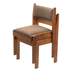 201 stacked chairs, can stack up to 6 high.