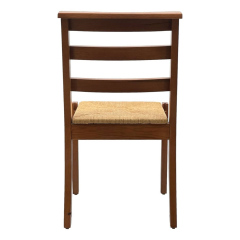 Traditional stacker chair, rear view