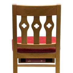 Cross Chancel Chair with Cross Motifs