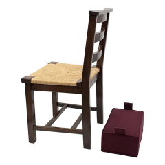 Traditional Church Chair with kneeling hassock